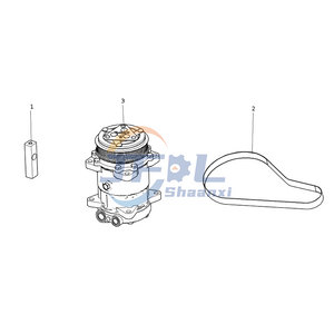 Bộ phận hệ thống xe tải l&aacute;i xe tải Howo AC 91231300101 M&aacute;y n&eacute;n v&agrave; d&acirc;y đai l&agrave;m lạnh điều h&ograve;a kh&ocirc;ng kh&iacute; t&iacute;ch hợp