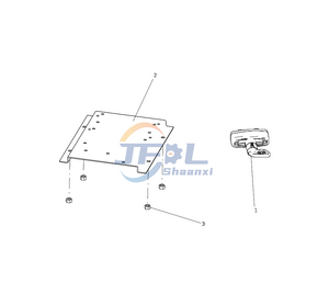 نظام النظام الكهربائي للشاحنة Howo Prats AC97257640003 مفتاح الطاقة الرئيسي الميكانيكي الجديد (صندوق بطارية HW)