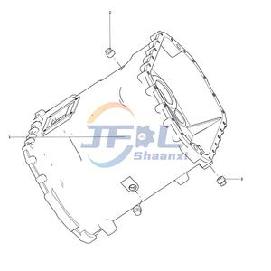  Bộ phận hệ thống l&aacute;i xe tải Howo AZ2203010044 Lắp r&aacute;p nh&agrave; ở giữa truyền động