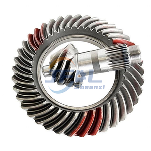 SHACMAN Truck Parts Kegelrad/Kegelrad und Ritzel angetriebenes Kegelradpaar des einstufigen Untersetzungsgetriebes f&uuml;r die Hinterachse des Shaanxi Heavy Truck HD90009321035, kompatibel mit HDZ340 F3000 X3000 M3000