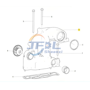  Precio al por mayor MC11 MC13 motores serie Prats carcasa del termostato 200V06404-0083 carcasa del termostato para cami&oacute;n Sinotruk Howo SITRAK C7H T7H HOHAN